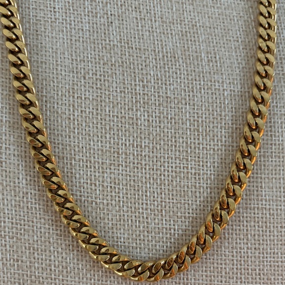 Monet Gold-Tone Curb Chain Necklace - Picture 2 of 5